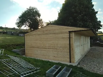 14ft X36ft  Heavy Duty  Wooden Garage Timber Workshop Garden Shed 16mm T&G Cladd • £5500