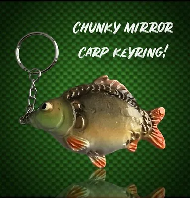 Carp Keyring Carp Fishing Mirror Carp Keyring. Anglers KeyringGreat Gift! • £7.49