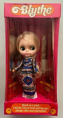 1972 KENNER BLYTHE DOLL (Platinum Blonde Side-Part) Pretty Paisley NRFB WORKS! • $6800