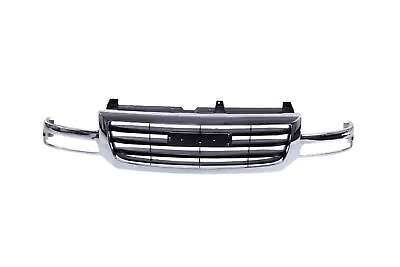 Chrome Grille For 03 04 05 06 07 GMC Sierra 1500 2003 Sierra 1500 HD 19130791 • $131.35