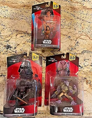 Star Wars Disney Infinity 3.0 Rebels Lot Of 3 Darth Vader Ezra & Zeb Brand New • $35.99