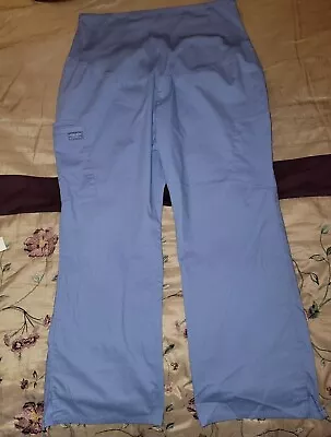 Cherokee Maternity Womens Medical Scrub Pants Ceil Blue XLarge Petite 28   Ww220 • $15.99