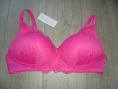 M&s Marks & Spencer Boutique Rose Pink Non Wired Plunge Bra Uk Size 42c • £10.99