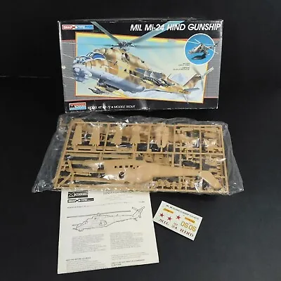 Monogram MIL Mi-24 Hind Gunship 1:72 Model Kit Helicopter OPEN BOX NO STAND • $12.93