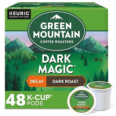 Green Mountain Coffee Dark Magic Decaf Keurig K-Cup Pod Dark Roast 48 Count • $26.99