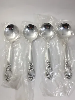 Oneida Silversmiths BALLAD Silverplate Country Lane 4 Cream/Soup Spoons 5 7/8  • $33.14