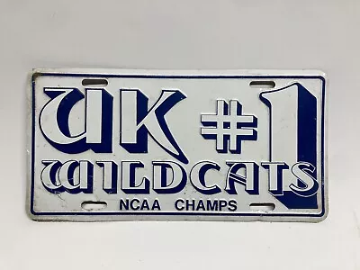 Vintage 1978 Kentucky Wildcats Basketball NCAA National Champs License Plate • $17