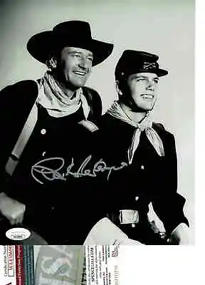 Patrick Wayne  Autographed 8x10 Photo With Dad John Wayne  Western JSA Certified • $29.95