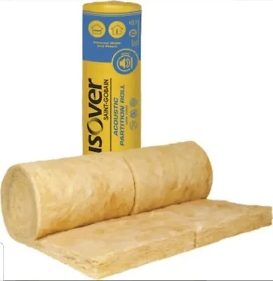 £25 • Buy Isover Acoustic 75mm Insulation Rolls Loft Partitions Studwork Sound Proofing