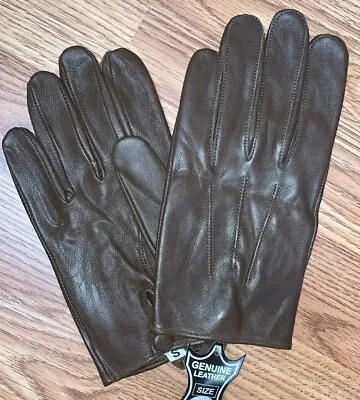 Men's Leather Dress Gloves Driving Gloves Made With Genuine Sheep Skin Leather • $16.99