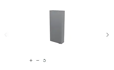 B&Q GoodHome Imandra Gloss Grey Bathroom Wall Cabinet W400 H900 D150mm • £45