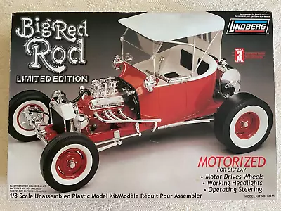 Big Red Rod Ford T Bucket 1/8 Scale NEW Factory Sealed Parts 1999 Model Kit • $125