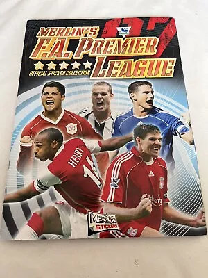 88 Page Merlin Premier League 2007 Football Sticker Album  Complete + Cert • £35