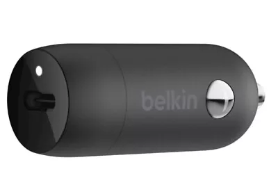 Belkin 1 Port 5V 18W USB-C Car Fast Charger/Charging IPhone/Samsung Black #195 • $19.99