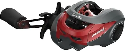 Quantum Pulse Baitcast Fishing Reel 6.6:1 Gear Ratio Right Hand Red/Gray • $45.95