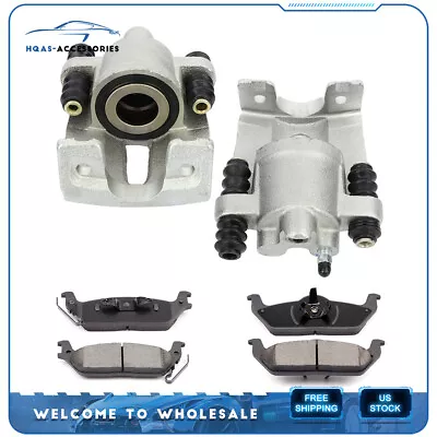 For Ford F-150 2004-2009 2010 2011 Rear Brake Calipers And Ceramic Pads • $89.99