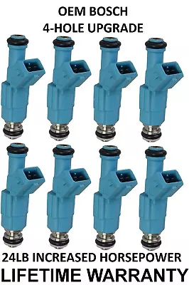 8X 24LB Bosch 4 Hole Upgraded Fuel Injectors For 96-04 Ford Mustang 4.6L V8 • $175