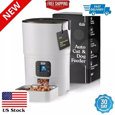 Smart Automatic Cat Dog Feeder 6 L Display LCD Screen Portion Control Automatic • $49.99