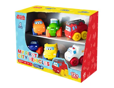 Little Learners First Vehicles 6pk Toddler Toy 12+ Months Children Gift Idea • £14.99