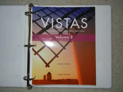 VISTAS: INTRODUCCION A LA LENGUA ESPANOLA FOURTH EDITION By Blanco **Mint** • $12.95