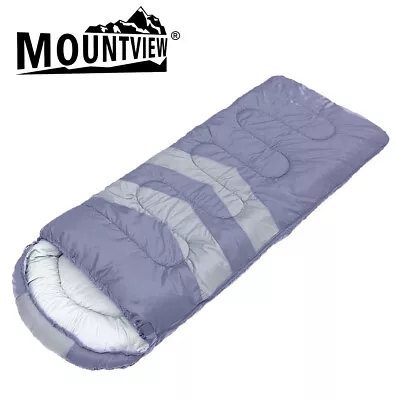 Single Sleeping Bag Bags Outdoor Grey Mountview • $53.98