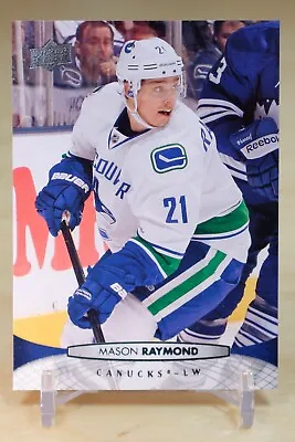2011-12 Upper Deck Base #268 Mason Raymond - Vancouver Canucks • $1.99