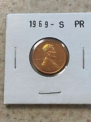 $1.52 • Buy 1969 S Gem Proof Lincoln Memorial Cent Penny