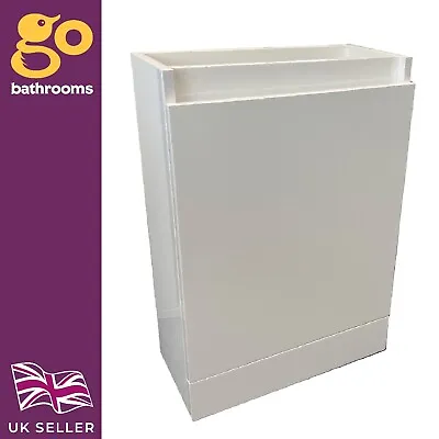 CLEARANCE White Gloss Vanity Unit Floor Storage Cupboard WITHOUT Basin W500mm • £60