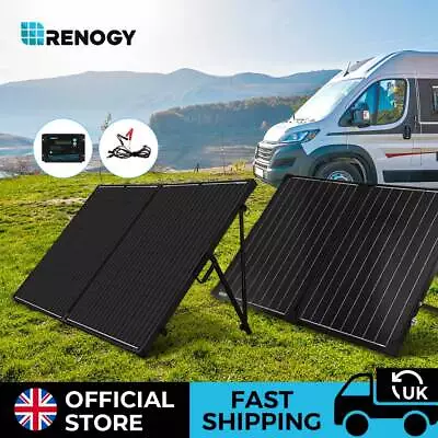 Renogy 100W200W Solar Panel Kit 12V Foldable Portable Suitcase Mono Camping RV • £239.99