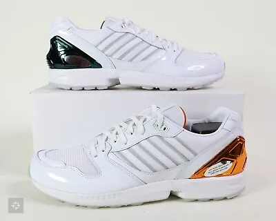 NEW Adidas ZX 5000 Miami Hurricanes White Athletic Shoes (FZ4416) Mens Size 10.5 • $74.99