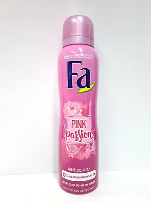 FA PINK PASSION 48HR Anti-Stains Deodorant 0% Aluminum Salts Spray 150mL • $8.67
