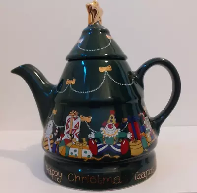 Vintage Wade Collectable China Christmas Tree English Life Teapot • £19.99