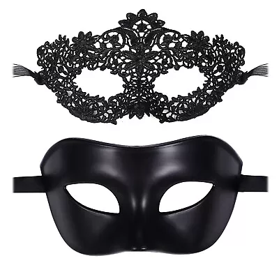 Couple 2pcs Masquerade Masks Venetian Costume Ball Wedding Cosplay Party Mask • $11.99