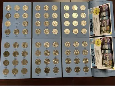 KENNEDY HALF DOLLAR 2 BOOK SET 1964-2003 64/69 90/40% Silver 71 Coins • $159.99