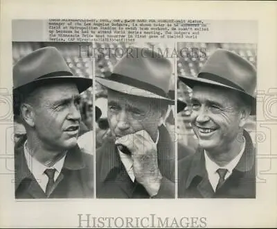 1965 Press Photo Walt Alston At Metropolitan Stadium To Watch Team Workout • $16.99