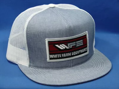 White Farm Equipment - Hat - Denim/White Mesh - K Brand K Products -US Assembled • $35