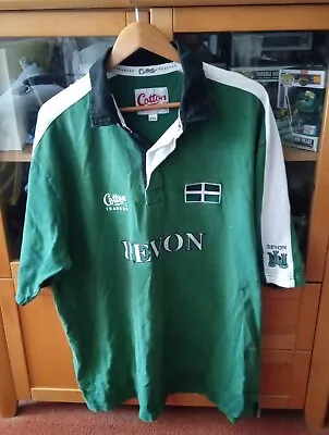 Cotton Traders Devon County Short Sleeve Rugby Shirt Size Xxl • £49.99