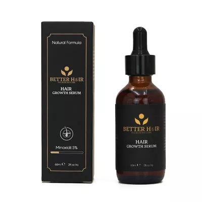 Hair Growth Serum For Men & Women 5% Minoxidil & Biotin Hair Loss/Beard Growth • £19.99