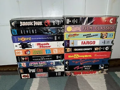 VHS Tapes Lot 10 Random Assorted Bulk Lot Tapes Comedy Horror Classic War Etc! • $19.60