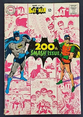 Batman #200 1st Neal Adams Art On Title Anniversary Issue DC Comics 1968 • $50