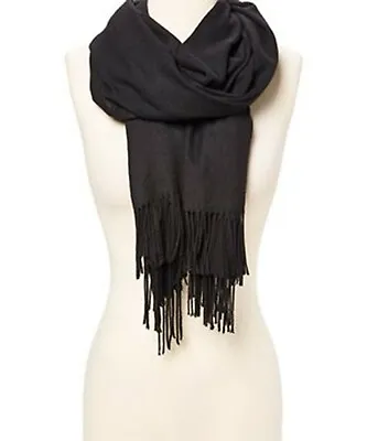 Soft Silk Shawl Wrap Women Pashmina Solid Scarf Stole Cashmere Wool Ladies Scarf • $8.99