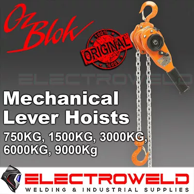 OZ Mechanical Lever Hoist Pulley Block Lifting Beam Girder Chain 750kg - 9T Ton • £130.11
