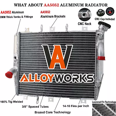 Full Aluminum Racing Radiator For 98-2002 99 2000 Kawasaki Ninja ZX6R ZX 6R • $62.99