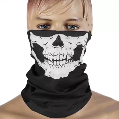 Skull Neck Face Scarf Mask Outdoor Bandanas Multi-function Face Cover For Riding • $6.36