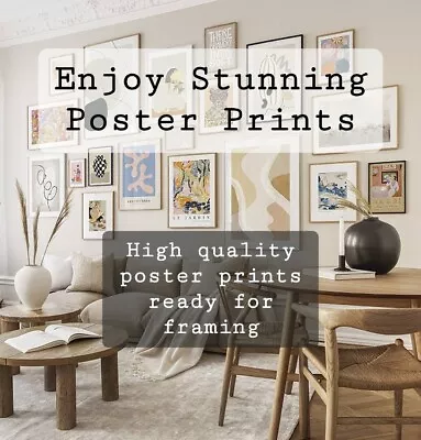£5.99 • Buy Photo Picture Poster Print Art A0 A1 A2 A3 A4, Premium Satin Photo Paper 200gsm