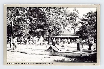 Miniature Golf Course Chautauqua Ohio Vintage Postcard LDP-1 • $3.50