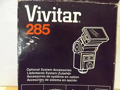 Vivitar Zoom Thyristor 285 Auto Electronic Flash Unit • $25