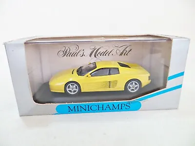 Minichamps 'ferrari 512 Tr' Yellow. Road Car. 1:43. Mib/boxed. Vintage. • £22.99