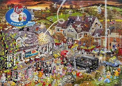 Gibsons - I LOVE AUTUMN By Mike Jupp 1000 Piece Jigsaw Puzzle  - Complete • £9.45