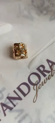 Authentic PANDORA Solid 14ct 585 Yellow Gold Seeing Stars Charm 750348 • $395
